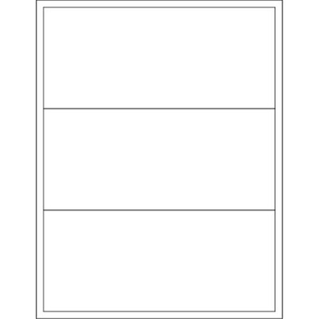 Box Partners LL134 8 X 3.5 In. White Rectangle Laser Labels - Pack Of 300